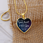 I Carry Your Heart Necklace Stainless Steel or 18k Gold Heart 18-22"-Express Your Love Gifts