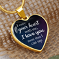 I Carry Your Heart Necklace Stainless Steel or 18k Gold Heart 18-22"-Express Your Love Gifts