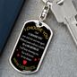 I Choose You Keychain Stainless Steel or 18k Gold Dog Tag Keyring-Express Your Love Gifts