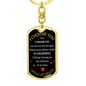 I Choose You Keychain Stainless Steel or 18k Gold Dog Tag Keyring-Express Your Love Gifts