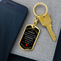 I Choose You Keychain Stainless Steel or 18k Gold Dog Tag Keyring-Express Your Love Gifts