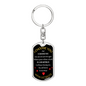 I Choose You Keychain Stainless Steel or 18k Gold Dog Tag Keyring-Express Your Love Gifts