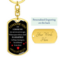 I Choose You Keychain Stainless Steel or 18k Gold Dog Tag Keyring-Express Your Love Gifts