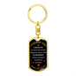 I Choose You Keychain Stainless Steel or 18k Gold Dog Tag Keyring-Express Your Love Gifts