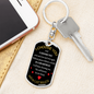 I Choose You Keychain Stainless Steel or 18k Gold Dog Tag Keyring-Express Your Love Gifts