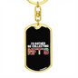 I'd Rather Be Collecting NFT's Crypto Keychain Stainless Steel or 18k Gold Dog Tag Keyring-Express Your Love Gifts