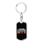 I'd Rather Be Collecting NFT's Crypto Keychain Stainless Steel or 18k Gold Dog Tag Keyring-Express Your Love Gifts