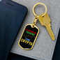 I'd Rather Be Trading Some Crypto Crypto Keychain Stainless Steel or 18k Gold Dog Tag Keyring-Express Your Love Gifts