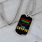 I'd Rather Be Trading Some Crypto Crypto Necklace Stainless Steel or 18k Gold Dog Tag 24" Chain-Express Your Love Gifts