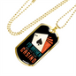 I'd Rather Beat The Casino Gambler Necklace Stainless Steel or 18k Gold Dog Tag 24" Chain-Express Your Love Gifts
