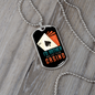 I'd Rather Beat The Casino Gambler Necklace Stainless Steel or 18k Gold Dog Tag 24" Chain-Express Your Love Gifts