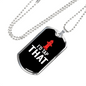 I'D Tap That Firefighter Gift Stainless Steel or 18k Gold Dog Tag 24" Chain-Express Your Love Gifts