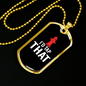 I'D Tap That Firefighter Gift Stainless Steel or 18k Gold Dog Tag 24" Chain-Express Your Love Gifts