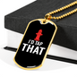 I'D Tap That Firefighter Gift Stainless Steel or 18k Gold Dog Tag 24" Chain-Express Your Love Gifts