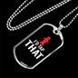 I'D Tap That Firefighter Gift Stainless Steel or 18k Gold Dog Tag 24" Chain-Express Your Love Gifts