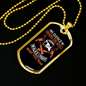 I Dance I Fight Firefighter Gift Stainless Steel or 18k Gold Dog Tag 24" Chain-Express Your Love Gifts