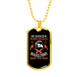 I Dance I Fight Firefighter Gift Stainless Steel or 18k Gold Dog Tag 24" Chain-Express Your Love Gifts