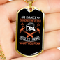 I Dance I Fight Firefighter Gift Stainless Steel or 18k Gold Dog Tag 24" Chain-Express Your Love Gifts