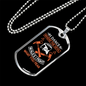 I Dance I Fight Firefighter Gift Stainless Steel or 18k Gold Dog Tag 24" Chain-Express Your Love Gifts