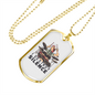 I Destroy Silence Drummer Necklace Stainless Steel or 18k Gold Dog Tag 24" Chain-Express Your Love Gifts