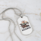 I Destroy Silence Drummer Necklace Stainless Steel or 18k Gold Dog Tag 24" Chain-Express Your Love Gifts