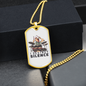 I Destroy Silence Drummer Necklace Stainless Steel or 18k Gold Dog Tag 24" Chain-Express Your Love Gifts