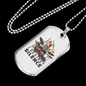 I Destroy Silence Drummer Necklace Stainless Steel or 18k Gold Dog Tag 24" Chain-Express Your Love Gifts