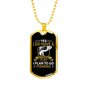 I Do Have A Plan Fishing Necklace Stainless Steel or 18k Gold Dog Tag 24" Chain-Express Your Love Gifts