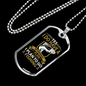 I Do Have A Plan Fishing Necklace Stainless Steel or 18k Gold Dog Tag 24" Chain-Express Your Love Gifts