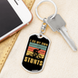 I Do My Own Stunts Cycling Keychain Stainless Steel or 18k Gold Dog Tag Keyring-Express Your Love Gifts