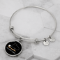 I Do What Cat Bracelet Stainless Steel or 18k Gold Circle Bangle-Express Your Love Gifts