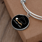 I Do What Cat Bracelet Stainless Steel or 18k Gold Circle Bangle-Express Your Love Gifts