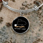 I Do What Cat Bracelet Stainless Steel or 18k Gold Circle Bangle-Express Your Love Gifts