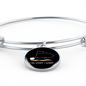 I Do What Cat Bracelet Stainless Steel or 18k Gold Circle Bangle-Express Your Love Gifts