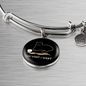 I Do What Cat Bracelet Stainless Steel or 18k Gold Circle Bangle-Express Your Love Gifts