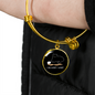 I Do What Cat Bracelet Stainless Steel or 18k Gold Circle Bangle-Express Your Love Gifts