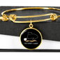 I Do What Cat Bracelet Stainless Steel or 18k Gold Circle Bangle-Express Your Love Gifts