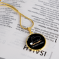 I Do What Cat Circle Necklace Stainless Steel or 18k Gold 18-22"-Express Your Love Gifts