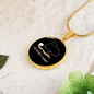 I Do What Cat Circle Necklace Stainless Steel or 18k Gold 18-22"-Express Your Love Gifts