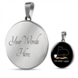 I Do What Cat Circle Necklace Stainless Steel or 18k Gold 18-22"-Express Your Love Gifts