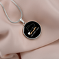 I Do What Cat Circle Necklace Stainless Steel or 18k Gold 18-22"-Express Your Love Gifts