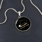 I Do What Cat Circle Necklace Stainless Steel or 18k Gold 18-22"-Express Your Love Gifts