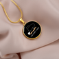 I Do What Cat Circle Necklace Stainless Steel or 18k Gold 18-22"-Express Your Love Gifts