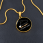 I Do What Cat Circle Necklace Stainless Steel or 18k Gold 18-22"-Express Your Love Gifts
