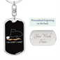 I Do What I Want Cat Keychain Stainless Steel or 18k Gold Dog Tag Keyring-Express Your Love Gifts