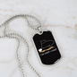I Do What Want Black Cat Necklace Stainless Steel or 18k Gold Dog Tag 24" Chain-Express Your Love Gifts