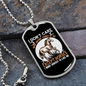 I Don't CAre Except Horses Horse Necklace Stainless Steel or 18k Gold Dog Tag 24" Chain-Express Your Love Gifts