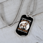 I Don't CAre Except Horses Horse Necklace Stainless Steel or 18k Gold Dog Tag 24" Chain-Express Your Love Gifts