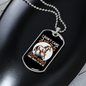 I Don't CAre Except Horses Horse Necklace Stainless Steel or 18k Gold Dog Tag 24" Chain-Express Your Love Gifts