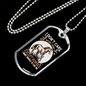 I Don't CAre Except Horses Horse Necklace Stainless Steel or 18k Gold Dog Tag 24" Chain-Express Your Love Gifts